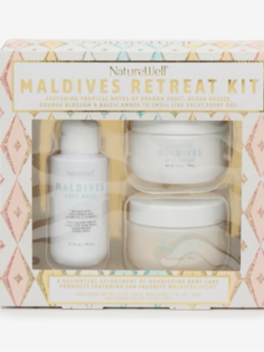 Maldives Retreat Kit - White Body Wash & Body Care Set